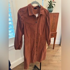NWT Gap Brown corduroy dress